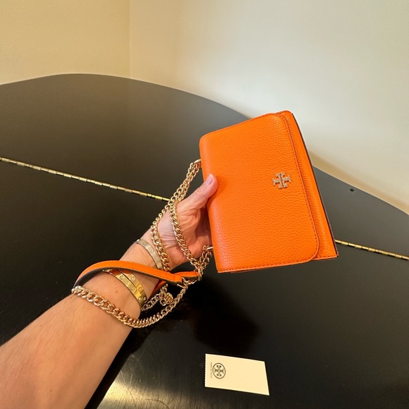 NWT Authentic Luxury Preppy Minimalist Tory Burch Carter Shrunken Shoulder Bag - Picture 14 of 16